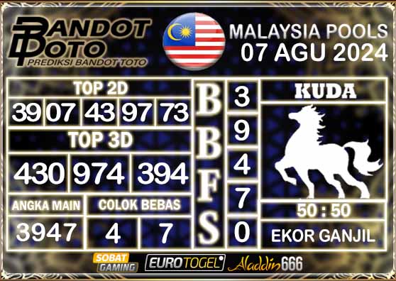 Prediksi Togel Malaysia 07 AGUSTUS 2024