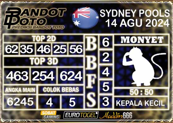 Prediksi Togel Sydney Pools 14 AGUSTUS 2024