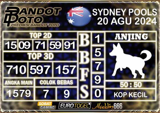 Prediksi Togel Sydney Pools 20 AGUSTUS 2024