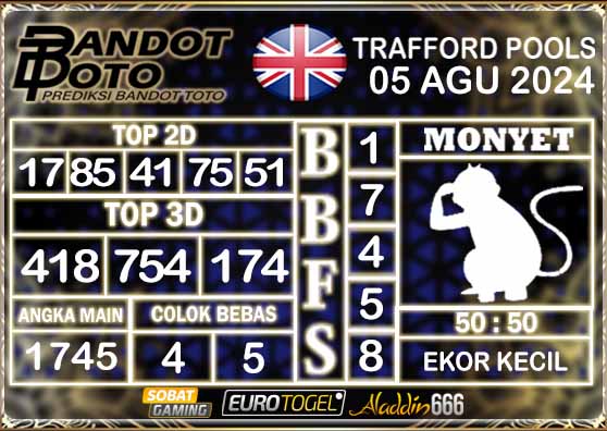 Prediksi Togel Trafford Pools 05 AGUSTUS 2024