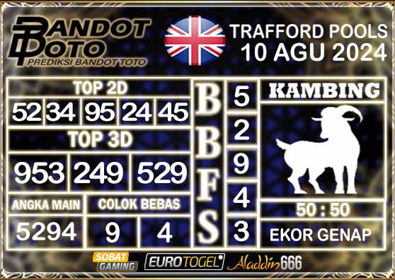 Prediksi Togel Trafford Pools 10 AGUSTUS 2024