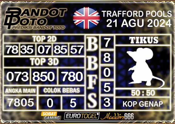 Prediksi Togel Trafford Pools 21 AGUSTUS 2024