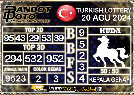 Prediksi Togel Turki Pools 20 AGUSTUS 2024