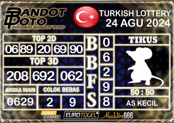 Prediksi Togel Turki Pools 24 AGUSTUS 2024