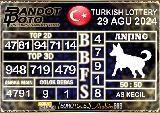 Prediksi Togel Turki Pools 29 AGUSTUS 2024