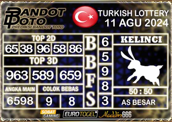 Prediksi Togel Turki Pools 11 AGUSTUS 2024