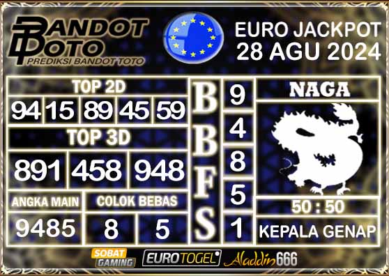 Prediksi Togel Euro Pools 28 AGUSTUS 2024