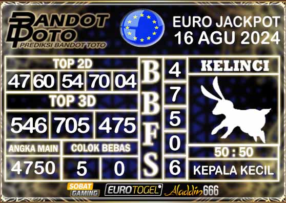 Prediksi Togel Euro Pools 16 AGUSTUS 2024