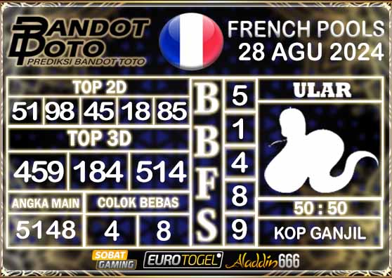 Prediksi Togel Prancis Pools 28 AGUSTUS 2024