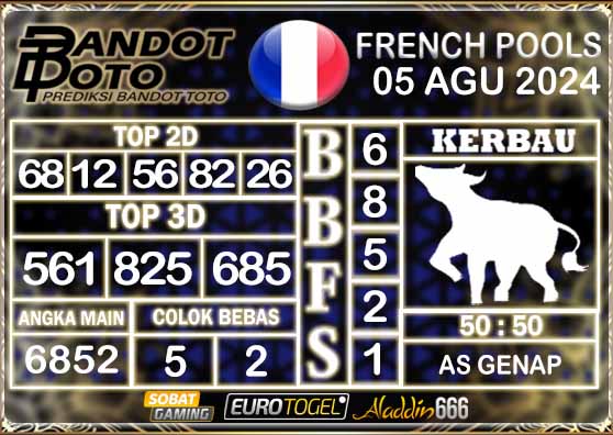 Prediksi Togel Prancis Pools 06 AGUSTUS 2024