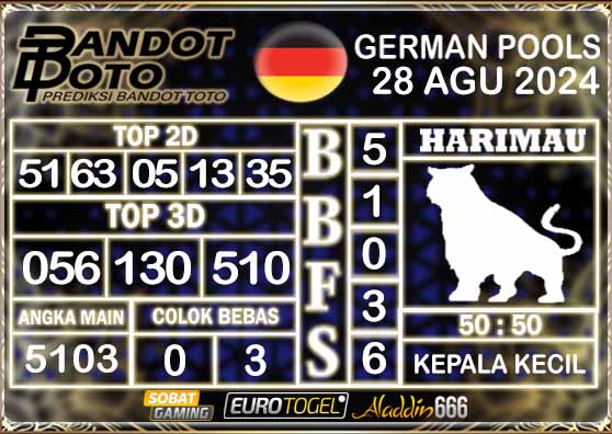 Prediksi Togel German Pools 28 AGUSTUS 2024