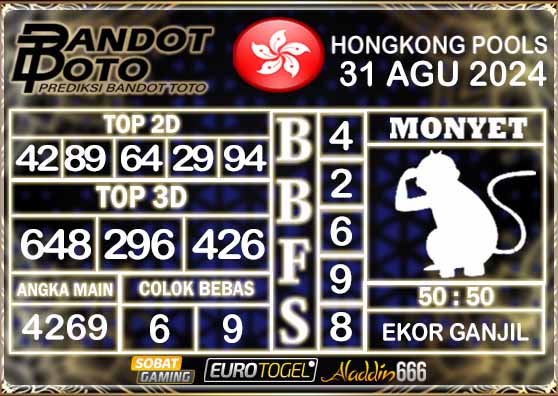 Prediksi Togel Hongkong Pools 31 AGUSTUS 2024