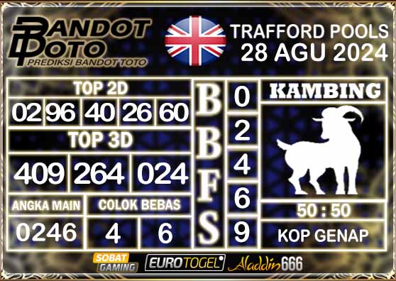 Prediksi Togel Trafford Pools 28 AGUSTUS 2024