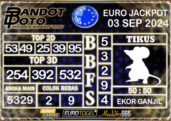 Prediksi Togel Euro Pools 03 SEPTEMBER 2024