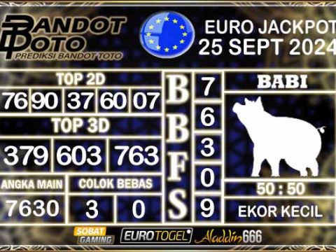 Prediksi Togel Euro Pools 25 SEPTEMBER 2024