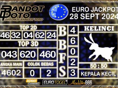 Prediksi Togel Euro Pools 28 SEPTEMBER 2024