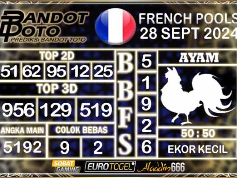 Prediksi Togel Prancis Pools 28 SEPTEMBER 2024