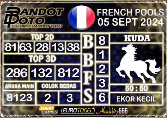 Prediksi Togel Prancis Pools 05 SEPTEMBER 2024