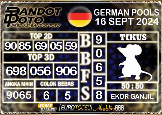 Prediksi Togel German Pools 16 SEPTEMBER 2024