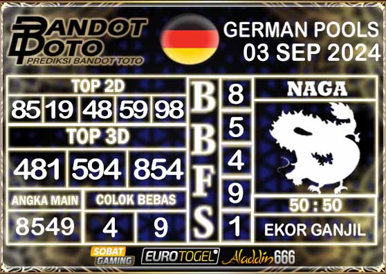 Prediksi Togel German Pools 03 SEPTEMBER 2024