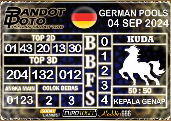 Prediksi Togel German Pools 04 SEPTEMBER 2024