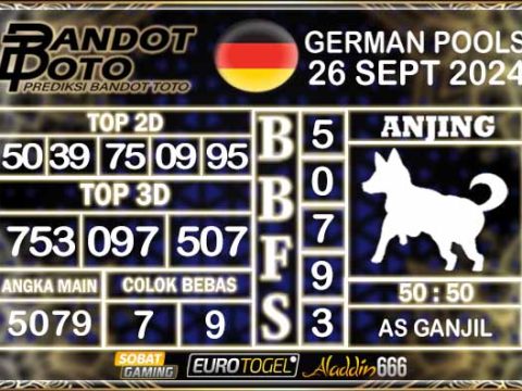 Prediksi Togel German Pools 26 SEPTEMBER 2024