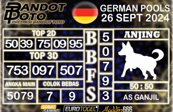 Prediksi Togel German Pools 26 SEPTEMBER 2024