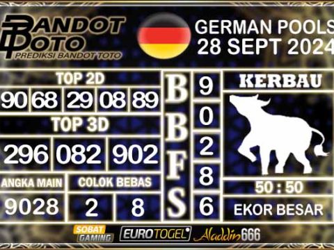 Prediksi Togel German Pools 28 SEPTEMBER 2024