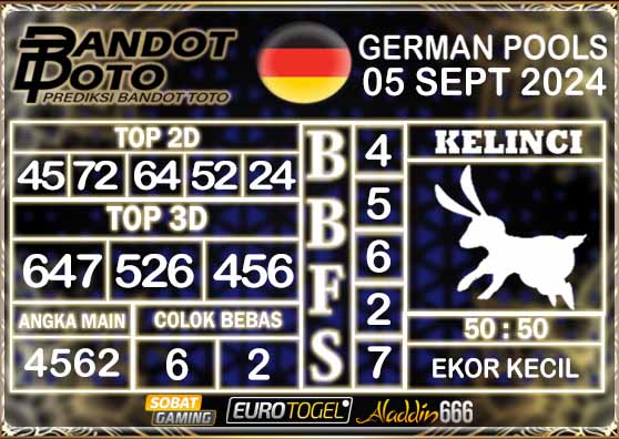 Prediksi Togel German Pools 05 SEPTEMBER 2024