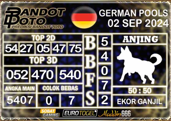 Prediksi Togel German Pools 02 SEPTEMBER 2024