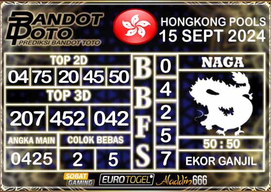 Prediksi Togel Hongkong Pools 15 SEPTEMBER 2024