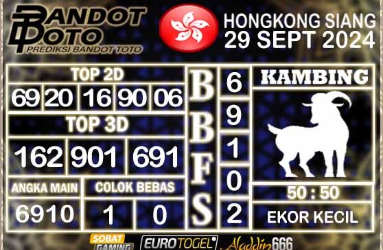 Prediksi Togel HK Siang 29 SEPTEMBER 2024