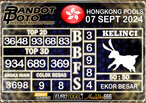 Prediksi Togel Hongkong Pools 07 SEPTEMBER 2024