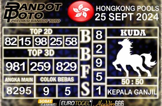 Prediksi Togel Hongkong Pools 25 SEPTEMBER 2024