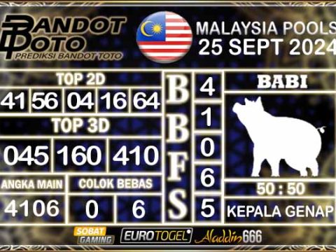 Prediksi Togel Malaysia 25 SEPTEMBER 2024