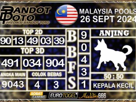 Prediksi Togel Malaysia 26 SEPTEMBER 2024