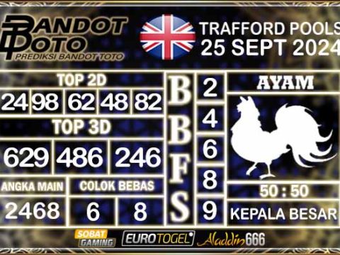 Prediksi Togel Trafford Pools 25 SEPTEMBER 2024