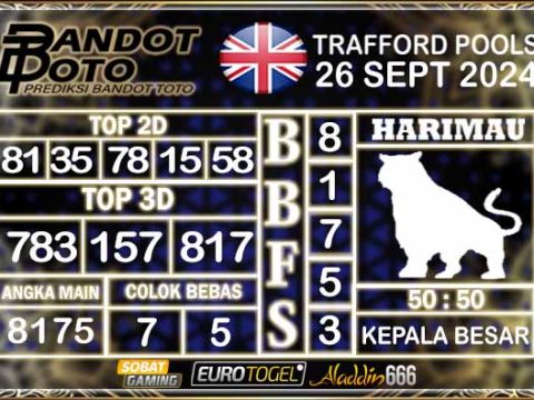 Prediksi Togel Trafford Pools 26 SEPTEMBER 2024