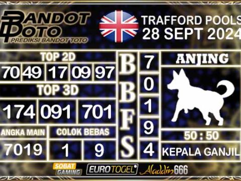 Prediksi Togel Trafford Pools 28 SEPTEMBER 2024