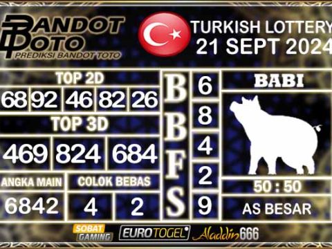 Prediksi Togel Turki Pools 21 SEPTEMBER 2024