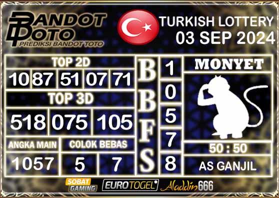 Prediksi Togel Turki Pools 03 SEPTEMBER 2024