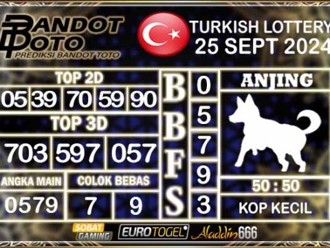 Prediksi Togel Turki Pools 25 SEPTEMBER 2024