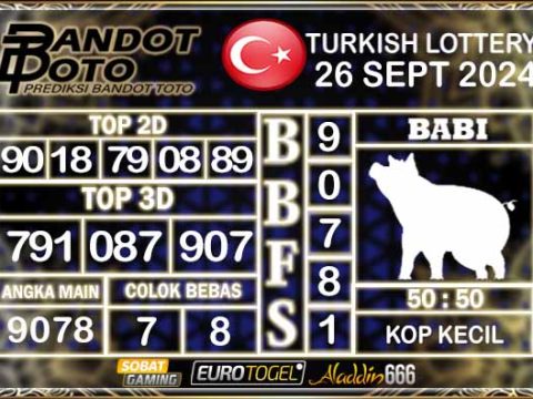 Prediksi Togel Turki Pools 26 SEPTEMBER 2024