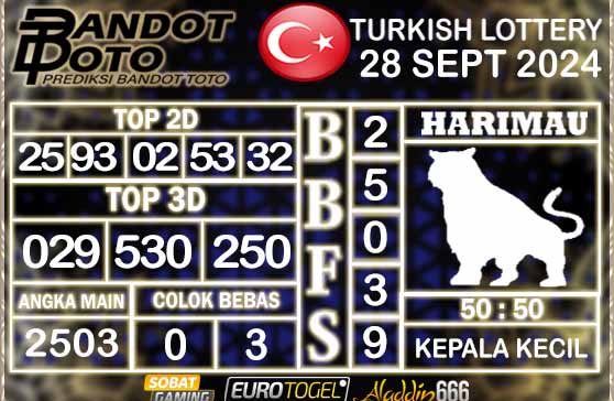 Prediksi Togel Turki Pools 28 SEPTEMBER 2024