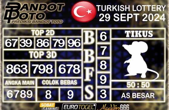 Prediksi Togel Turki Pools 29 SEPTEMBER 2024