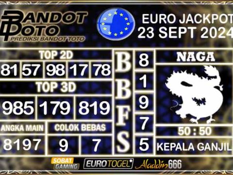 Prediksi Togel Euro Pools 23 SEPTEMBER 2024