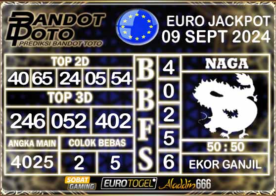 Prediksi Togel Euro Pools 09 SEPTEMBER 2024