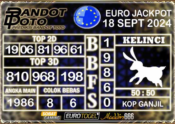 Prediksi Togel Euro Pools 18 SEPTEMBER 2024