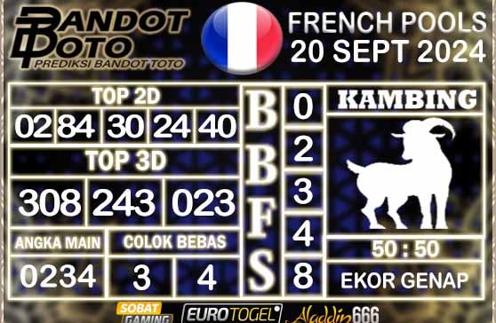 Prediksi Togel Prancis Pools 20 SEPTEMBER 2024