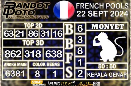 Prediksi Togel Prancis Pools 22 SEPTEMBER 2024